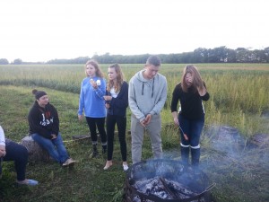 Jonah & Youth enjoying our fire ring.